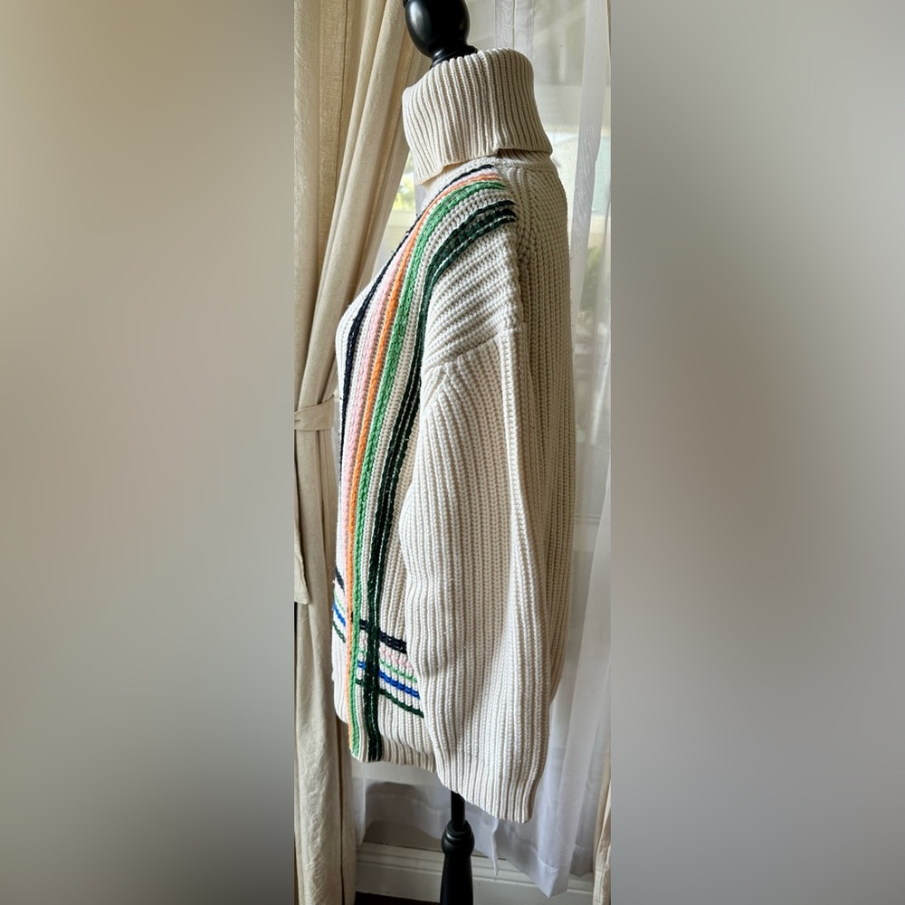 Tory Sport Merino Wool Striped Sweater - Picture 5 of 13